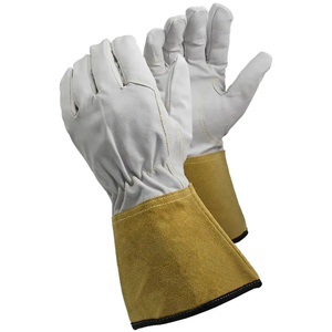 Guantes contra incendios de cuero dividido de alta calidad para seguridad Guantes Tig ignífugos de soldadura Argon Tig - Product Image 2