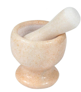 Juego de mortero y mortero de granito de mármol barato al por mayor para hierbas y especias para utensilios de cocina y uso en restaurantes - Product Image 4