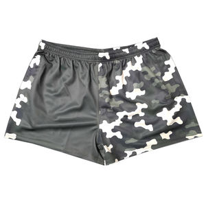 Custom Design Sublimation Printed <b>Rugby</b> Footy <b>Shorts</b> With <b>Pockets</b> With 220gsm Interlock Material For Women And Youth - Product Image 1