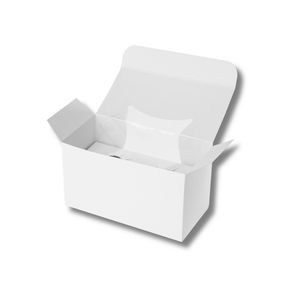 Made in Italy Caja de magdalenas personalizable de cartón rectangular desechable de lujo Caja de magdalenas Caja de pastelería con ventana de diferentes tamaños - Product Image 1