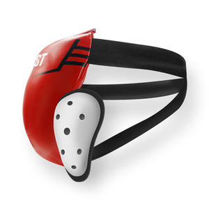 Professional Adult PU Leather Boxing <b>MMA</b> Sports <b>Groin</b> <b>Guard</b> Training Equipment Fight Training Design QST International BGG-0001 - Product Image 2