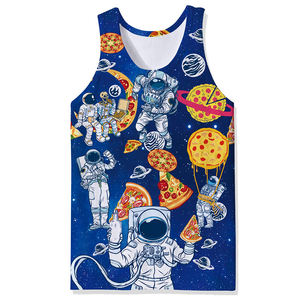 เสื้อกล้ามใส่ไปยิมสำหรับผู้ชายเสื้อกล้ามคอกลมผ้าฝ้ายสแปนเด็กซ์สำหรับใส่ไปยิมฟิตเนสเพาะกาย - Product Image 1