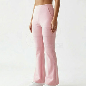 Women Stylish Flared Pants Comfortable Stretch Material High Waist Fit Modern <b>Bell</b> Bottom Trousers For Daily And Office Use - Product Image 3