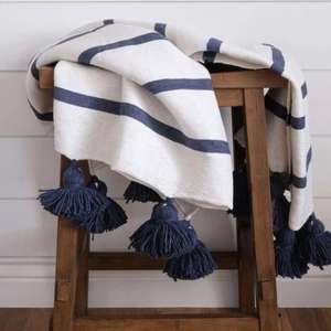 Manta Marroquí Hecha a Mano, Auténtica, Artesanal, Diseño Tribal, Suave, Tejida, Decoración para el Hogar, Regalo - Product Image 1