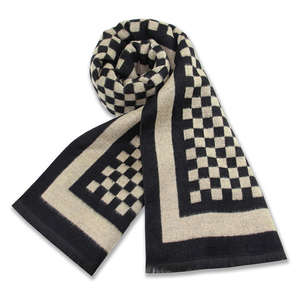 stylish sustainable <b>scarves</b> customized design 100 percent <b>knitted</b> fans <b>scarf</b> double sided football scarfs oem services - Product Image 1