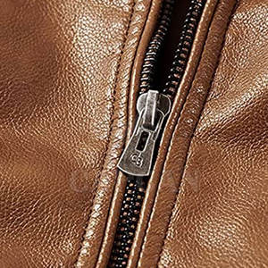 Veste d'hiver pour hommes de meilleure qualité avec logo personnalisé et motif de décoration avec dessus en cuir de mouton chauffant et respirant Service OEM - Product Image 4