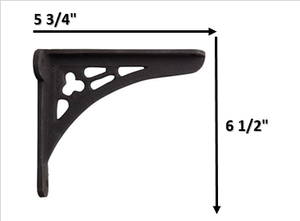 Soporte de estante de montaje en pared de hierro fundido clásico - Product Image 2