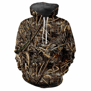 Vêtements de chasse personnalisés Matériau UPF Léger, Respirant Chemises à capuche de chasse à manches longues et à perte de forme causale - Product Image 3