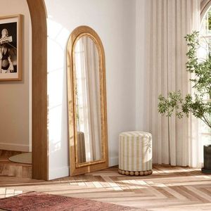 Espejo de Ratán Rústico Hecho a Mano para Decoración de Sala de Estar, Espejo de Pared de Fibra Natural para Hogares Ecológicos - Product Image 2