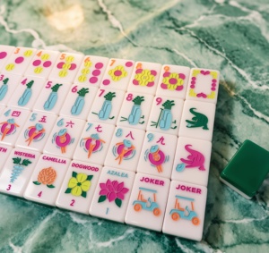 Juego de Fichas de Mahjong Americanas de Acrílico OEM, Personalizadas, Ecológicas, Duraderas, Modernas, con Reverso Verde <span class=keywords><strong>Verve</strong></span>, Clásicas - Product Image 2