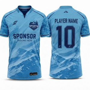เสื้อฟุตบอลทีมพรีเมียมแบบกำหนดเอง OEM เสื้อแข่งฟุตบอล ผ้าโพลีเอสเตอร์น้ำหนักเบา ชุดกีฬาสโมสร ขายส่งจากโรงงานโดยตรง - Product Image 6