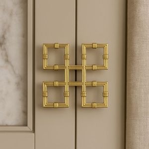 Poignées de meuble demi-cercle au design moderne, en nickel satiné, style demi-lune, pour armoire, couleur or - Product Image 5