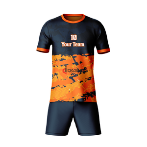 Uniforme de Fútbol Sublimado con Cuello Redondo de Poliéster, Personalizado, de Secado Rápido y Transpirable, para Equipos de Adultos - Product Image 1