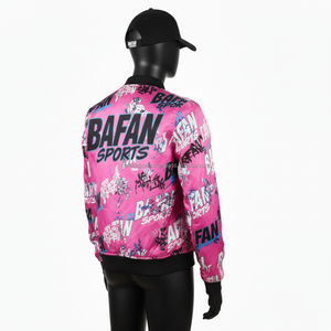 Chaqueta de Satén Premium para Mujer, Color Rosa Brillante, Tela Suave con Estampado Completo, Diseño de Sublimación con Logotipo Personalizado, Chaquetas de Satén para Mujer - Product Image 5