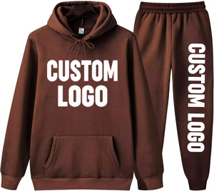 Chándal con estampado 3D de felpa francesa para hombre, conjunto de pantalones de chándal y sudadera con capucha y logotipo personalizado para hombre, 450 GSM - Product Image 4