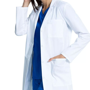 Bata de Laboratorio Profesional de Manga Larga para Mujer, para Uso Hospitalario, Colores y Tallas Personalizables - Product Image 3