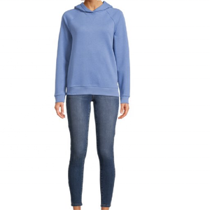 Sudaderas con capucha de mujer con estilo al por mayor, ropa de calle de invierno de alta calidad, sudaderas azules, sudaderas lisas azules para niñas - Product Image 5