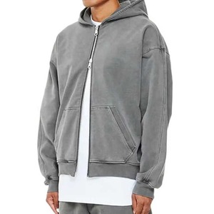 เสื้อมีฮู้ดสำหรับผู้ชายผ้าคอตตอนซักแบบวินเทจขนาดใหญ่พิเศษพิมพ์ลายดิจิตอลสำหรับฤดูหนาว100% - Product Image 1