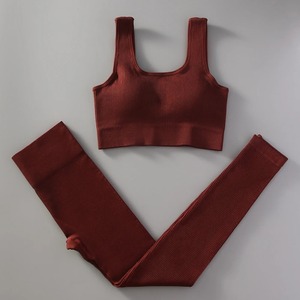 Conjuntos de ropa de Yoga 2024, conjunto de mallas de cintura alta para mujer, chándal, trajes de entrenamiento físico, ropa de gimnasio, Top para niñas - Product Image 3