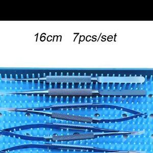 Kit de suture ophtalmique chirurgical le plus vendu, 7 pièces, instruments de microscope réutilisables avec boîte de stérilisation, instruments médicaux CE ISO - Product Image 4