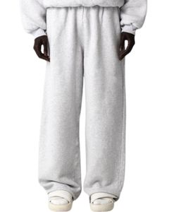 Ensemble survêtement pour homme en molleton gris cendré et pantalon de jogging ample, sweat-shirt à capuche décontracté d'hiver, pantalon streetwear - Product Image 5
