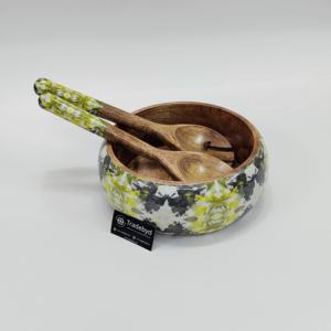 Handmade Rustic Acacia <b>Wood</b> <b>Salad</b> <b>Bowl</b> Eco-Friendly Custom Logo Kitchen Tableware for Dining Decor Wholesale - Product Image 3