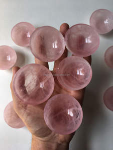 Gran oferta, cuenco curativas naturales de 2 pulgadas con piedras de cuarzo rosa, tallado a mano, artesanías populares, taza de cuarzo rosa, tazas de cristal para regalos - Product Image 2