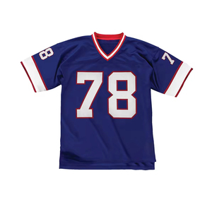 Camiseta de entrenamiento de camiseta de fútbol de algodón 100% personalizada, nuevo diseño, kit de fútbol para niño, traje de hombre con camiseta de fútbol americano de gran tamaño - Product Image 2