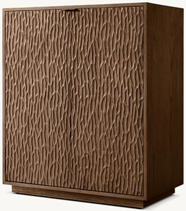 Gabinete de barra de casa de madera de mango Premium moderno de Venta caliente con acabado de nogal frentes de puerta bellamente tallados para restaurantes gimnasios - Product Image 1