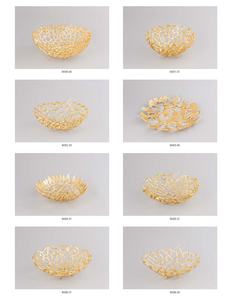 Modern Gold Plated Aluminium Casted Metal Bowl sets Hot Selling Sustainable Wedding <b>Tableware</b> Kitchenware Decorative - Product Image 5