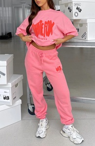 Ensemble de survêtement 2 pièces long pour femme, uni, brodé, pour l'hiver - Product Image 5