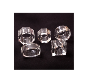 Vente en gros rond de serviette en acrylique anneaux de serviette en papier ou en tissu brillant de Thanksgiving pour l'emballage de cadeaux - Product Image 1