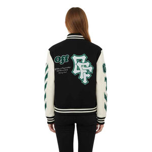 Varsity vestes hommes femmes logo personnalisé broderie blouson aviateur style vintage confortable chaud décontracté mode 2025 - Product Image 4