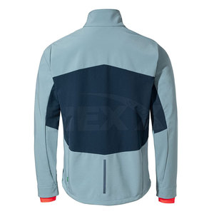 High Quality Bulk Men's Softshell <b>Jacket</b> Waterproof & Breathable Stand Collar Front Logo Letter Pattern Winter Apparel - Product Image 2
