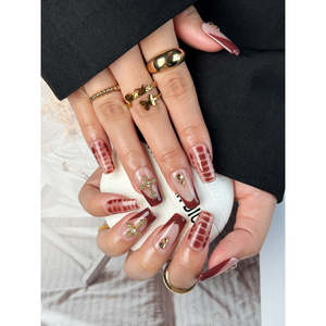 Uñas Postizas Royal Ember con Diseño Elegante y Moderno - Product Image 4