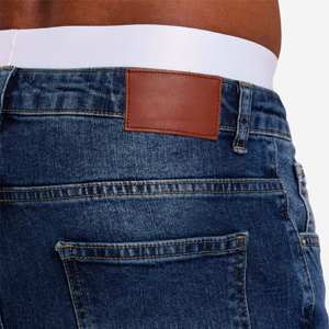 Jeans de Hombre de Corte Regular, Personalizados OEM, de Alta Calidad, Elásticos, Estilo Urbano, Lavables, Máxima Comodidad - Product Image 4