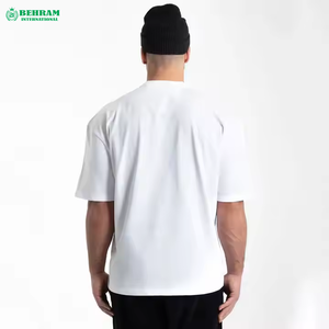 Heavyweight 100% Cotton <b>Plain</b> Custom Printed Blank <b>White</b> Eco-Friendly Anti-Wrinkle Plus Size Men's Oversized T-Shirts - Product Image 4