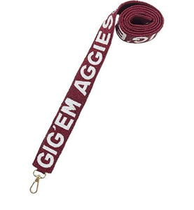 Cinturones con cuentas Correas de guitarra Color rojo Rosa Diseño de semilla Bordado Longitud personalizada Monedero de estrella-Accesorios de moda únicos - Product Image 1