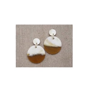 Pendientes de aro de cuerno de buey de vaca Real hechos a mano 100% en forma de corazón Vintage para mujer, ecológicos, de la mejor calidad, precio bajo - Product Image 1