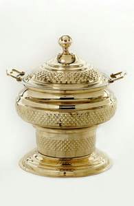 จานทำจากทองเหลืองหลากหลายแบบหรูหราผู้จัดจำหน่ายและส่งออกของขายดีจานร้อนงานแฮนด์เมดคลาสสิกไม่ซ้ำใคร - Product Image 2