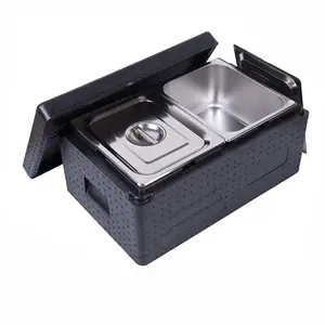 New Design Hot Sale EPP Thermobox Eco Full Size Gn Pan Food Warmer Container With Wheels