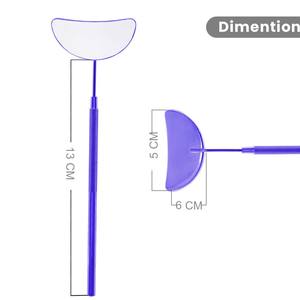 Miroir à cils détachable en forme de lune, miroir à cils à angle de 45 degrés, miroir à long manche, extension de cils, rouge à lèvres et mascara - Product Image 3