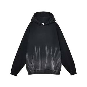 2025 Latest Design Men's 100% Cotton Aged Hoodies Embroidered Custom Own Logo ODM Spring High Quality No <b>String</b> Heated - Product Image 5