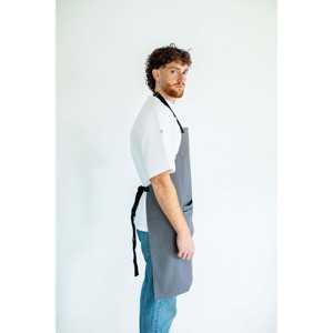 Delantal de pechera estilo Toledo, de algodón resistente, personalizado, para soldadura, cocina, limpieza, bodas, Navidad, bordado, personalizable - Product Image 4