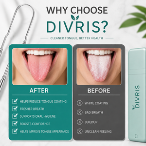 DIVRIS Nettoyeur de langue en acier inoxydable portable en forme de U pour l'hygiène buccale - Product Image 6