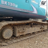 Excavatrice sur chenilles Kobelco SK130, 13 tonnes, excavatrice hydraulique moyenne, moteur Isuzu 4JJ1, excavatrice de construction japonaise d'occasion