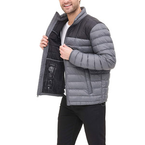 Chaqueta acolchada estampada OEM para hombre, chaqueta de invierno informal con logotipo personalizado para hombre con bolsillos - Product Image 5
