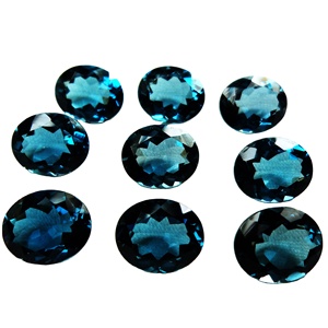Piedra preciosa auténtica suelta de Topacio azul natural para la fabricación de joyas, piedra de corte facetado, forma ovalada, piedra preciosa para hacer joyas OEM - Product Image 4