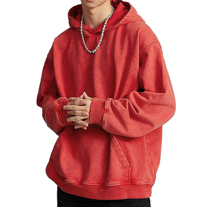 2024ใหม่เสื้อฮู้ดสีแดงแห้งเร็วระบายอากาศได้ดีขนาดพิเศษเสื้อกันหนาวแบบสวมหัวมีฮู้ดแบบยั่งยืนสำหรับผู้ชายผู้หญิง - Product Image 6