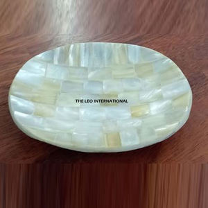 Nordic Mother of Pearl Soap Dish for <b>Bathroom</b> Soaps Hot Selling High Quality <b>Bathroom</b> <b>Decor</b> Soap Drain Holder Set of 2 - Product Image 5